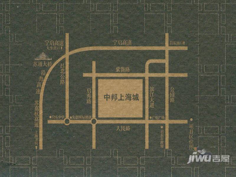 中邦上海城位置交通图图片