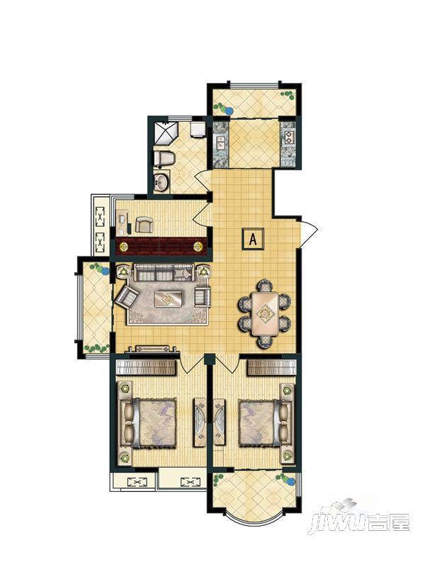 天龙逸园
                                                            3房2厅1卫
