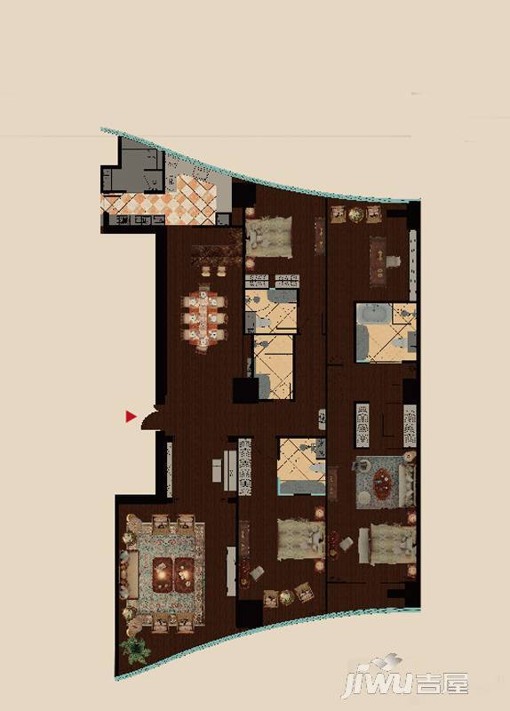 中南·世纪城4室2厅4卫275㎡户型图