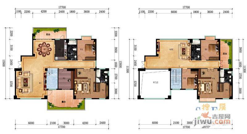 紫金家园6室3厅4卫365.4㎡户型图