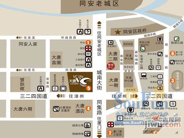 大唐VC位置交通图图片