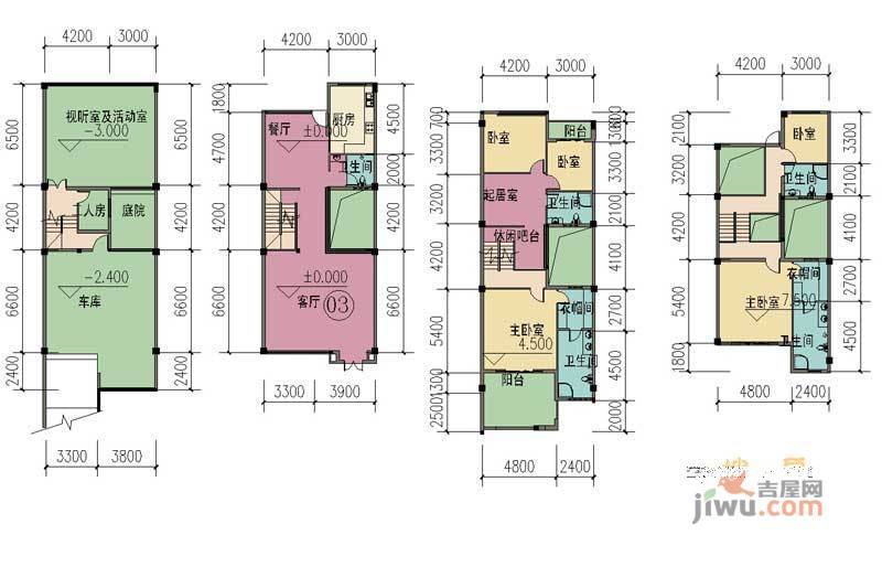 凯悦新城5室2厅5卫439.3㎡户型图