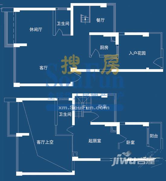 国际邮轮城4室3厅3卫215㎡户型图