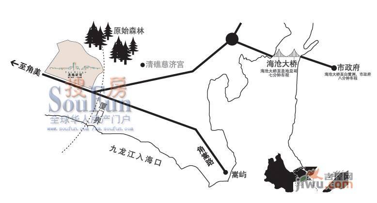 圣地亚哥位置交通图图片