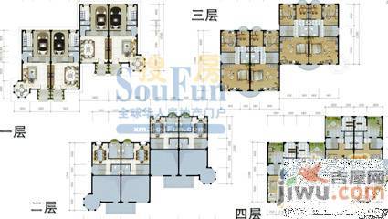 湖居湖墅5室3厅4卫205㎡户型图