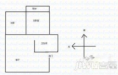 永康大厦3室2厅2卫户型图