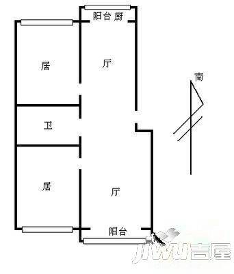 安溪大厦3室2厅1卫户型图