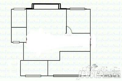 信发楼2室2厅1卫户型图