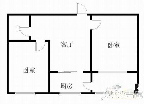 和悦里3室2厅1卫户型图