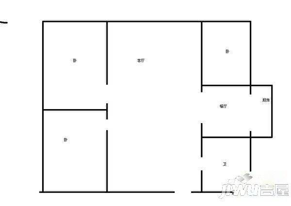 芙蓉苑四期3室2厅2卫户型图