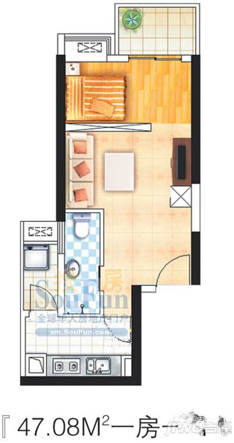 镇海明珠3室2厅2卫111㎡户型图