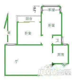 建兴小区3室2厅1卫户型图