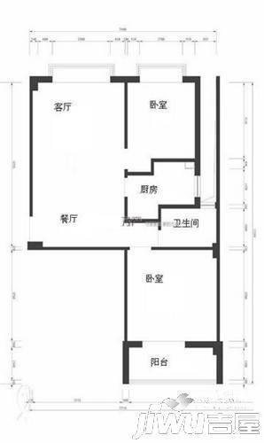 文兴社3室2厅1卫户型图