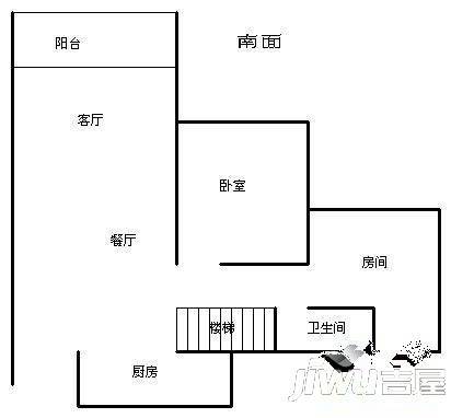 华年屯3室2厅2卫120㎡户型图