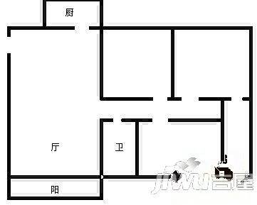 银城佳园3室2厅2卫户型图