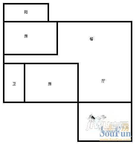 银星花园3室2厅2卫户型图