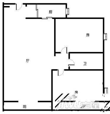 宁宝小区3室2厅1卫户型图