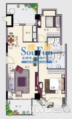 加州海岸水印象4室2厅2卫户型图