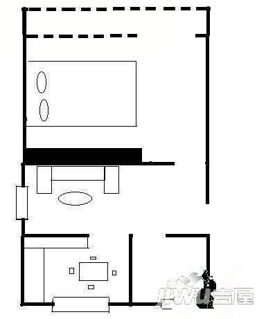 银都花园2室2厅1卫79㎡户型图