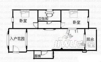 泉舜星园美第2室2厅1卫户型图