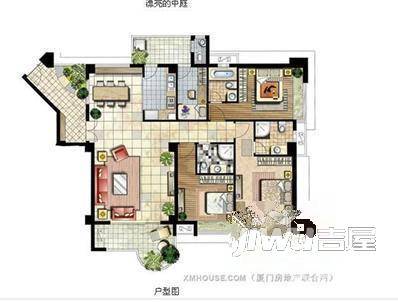 中骏海岸1号3室2厅2卫户型图