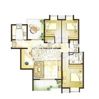 新宝成花园3室2厅2卫户型图