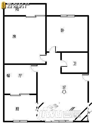 吉祥花园2室2厅1卫户型图