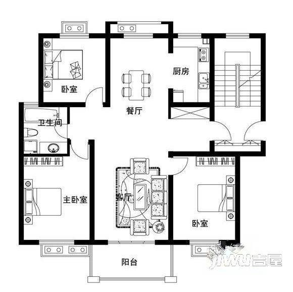 梦想城真3室0厅0卫户型图