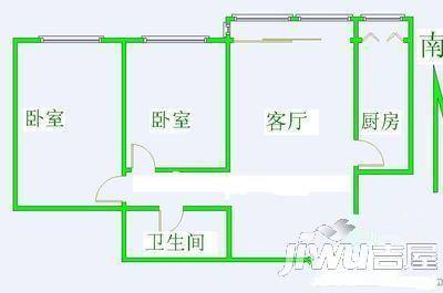 海峡大厦3室2厅1卫户型图