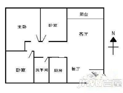 边防小区3室2厅2卫户型图