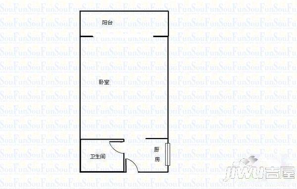 富山花园紫荆苑3室2厅2卫户型图