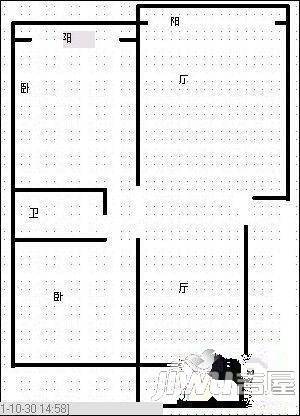 中山路民宅3室2厅1卫户型图