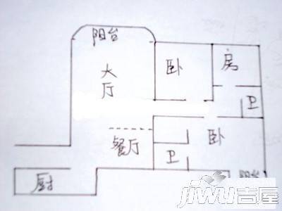 和光里3室2厅2卫户型图