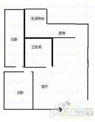 元利花园d区3室0厅0卫户型图