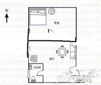 浦南小区1室1厅1卫户型图