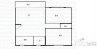 龙山山庄2室2厅1卫89㎡户型图