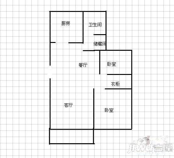 瑞景新村3室2厅1卫户型图