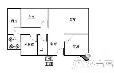 兴隆新村2室2厅1卫户型图