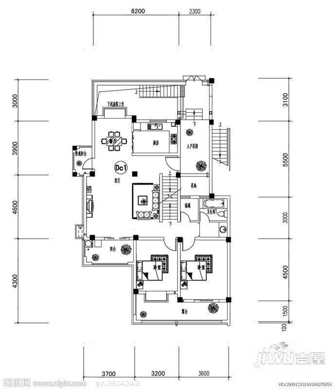 兴隆新村2室2厅1卫户型图