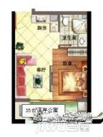 鑫龙大厦1室1厅1卫户型图