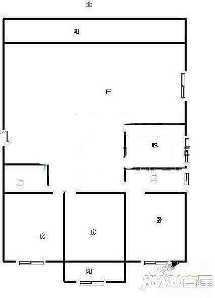 国宝新城4室2厅2卫200㎡户型图