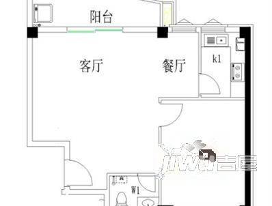 幸福家园3室2厅1卫户型图