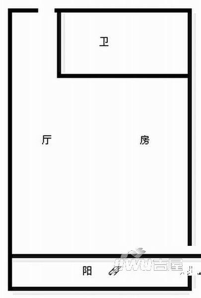 小东山公寓3室2厅1卫户型图