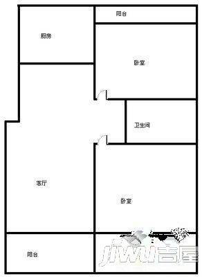 瑞祥家园3室2厅1卫户型图