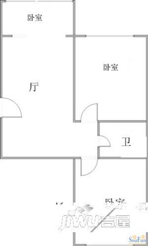 瑞祥家园3室2厅1卫户型图