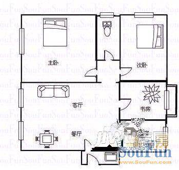 欣发嘉园3室2厅1卫户型图