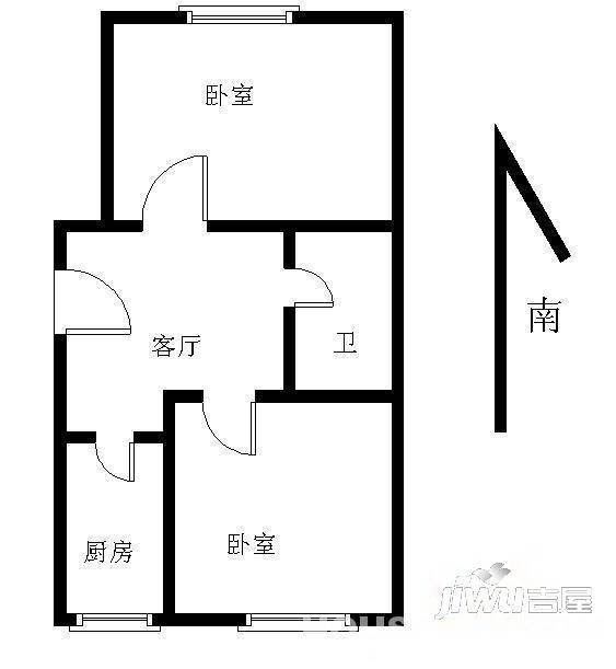 居安里3室2厅1卫户型图