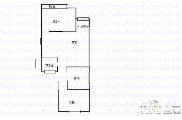 佳和楼3室2厅2卫户型图