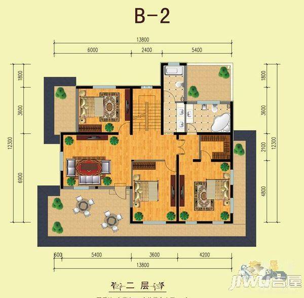 大唐世家(集美)3室2厅1卫户型图