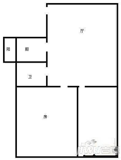 天杏苑2室2厅1卫户型图